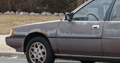 car with faded paint