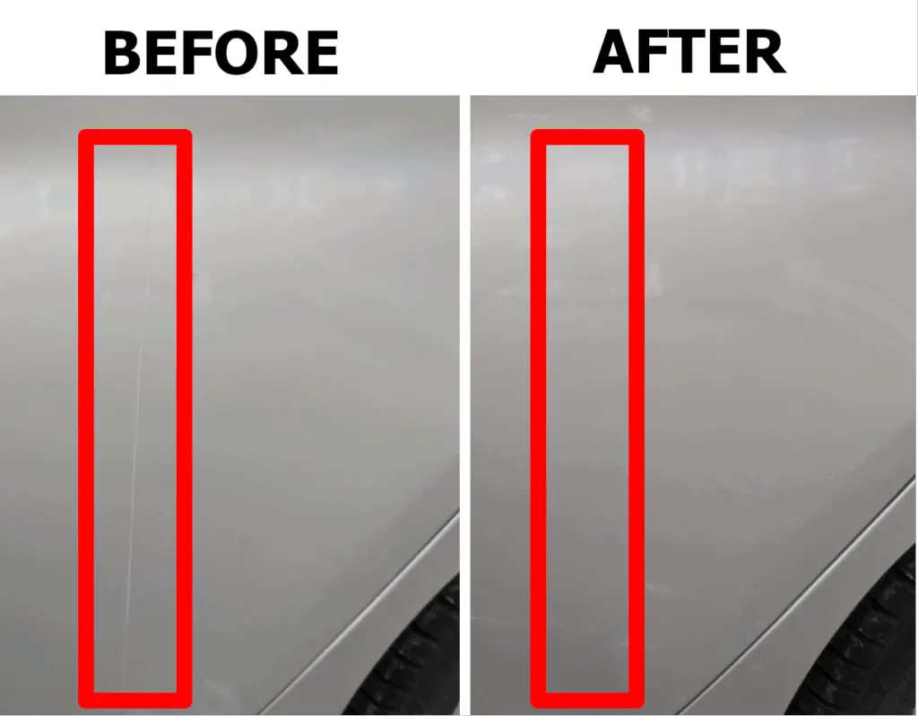 scratch remover before and after