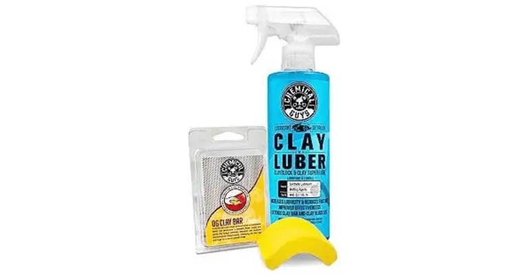 picture of a clay bar and lubricant for removing ceramic coating