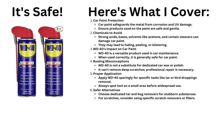 will wd 40 hurt car paint infographic and summary