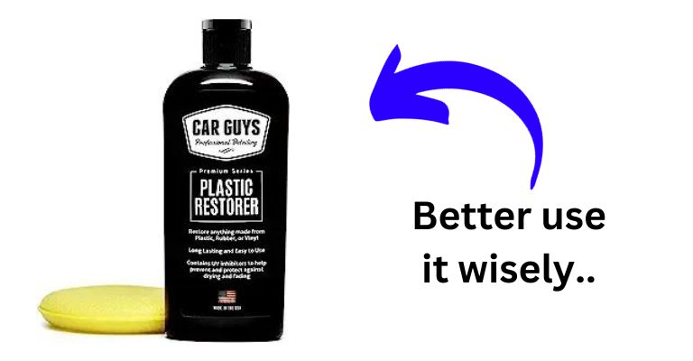 an interior plastic restoration kit next to the phrase "Better use it wisely.."