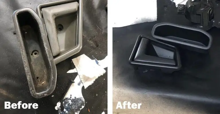 before and after photo for plastic that needed restoration