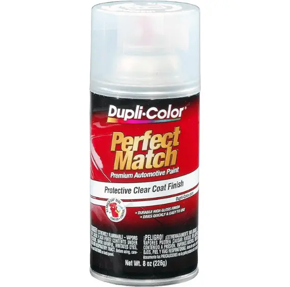 dupli-color perfect match clear coat spray for headlights